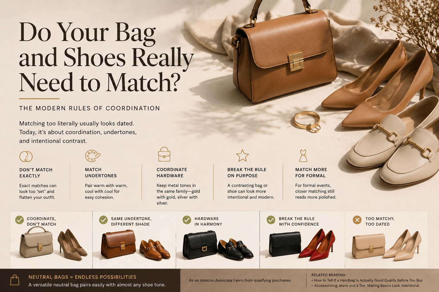 Do Your Bag and Shoes Really Need to Match?