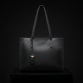 Women's Large Tote Bag - Soft Faux Leather Shoulder Handbag with Zipper