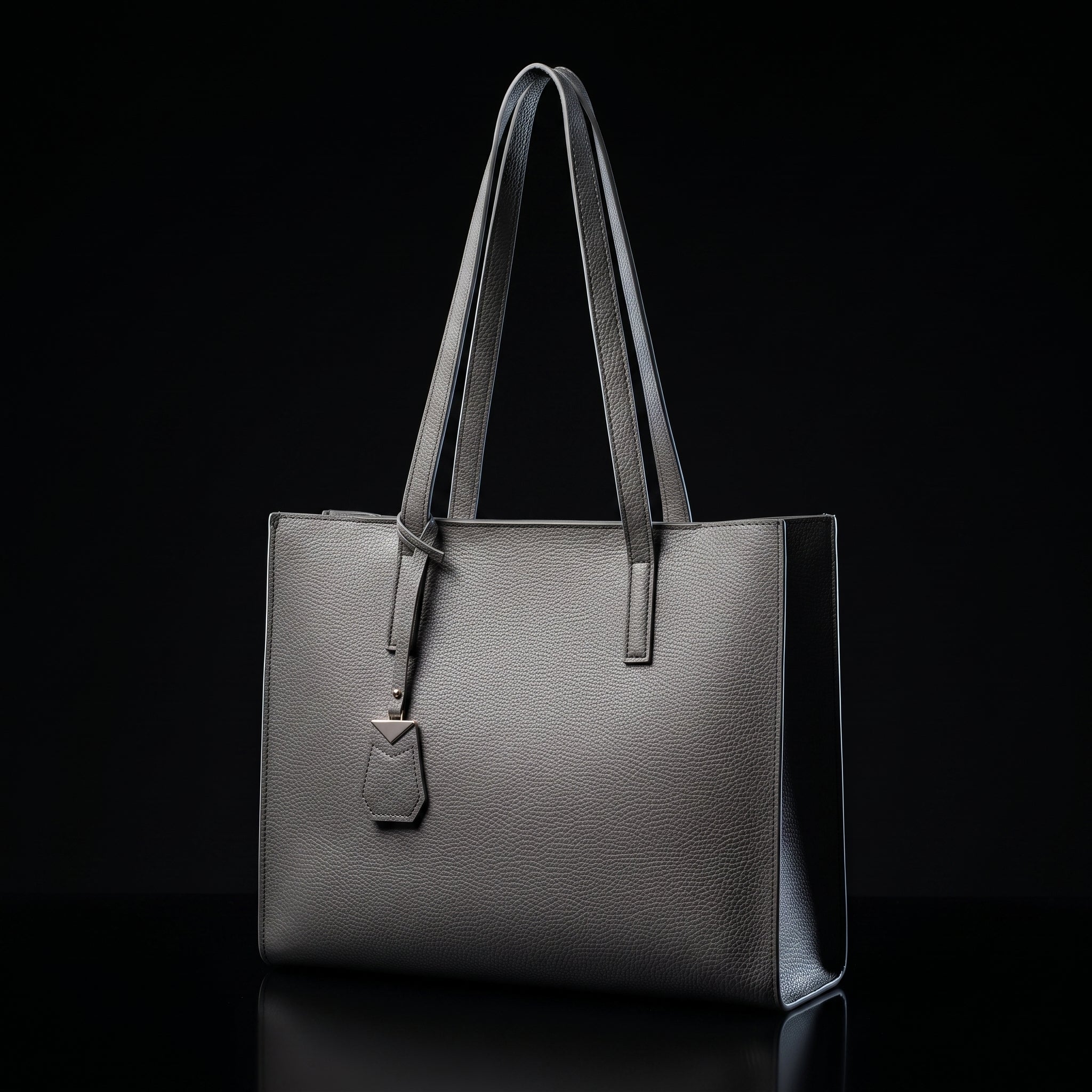 Women's Large Tote Bag - Soft Faux Leather Shoulder Handbag with Zipper