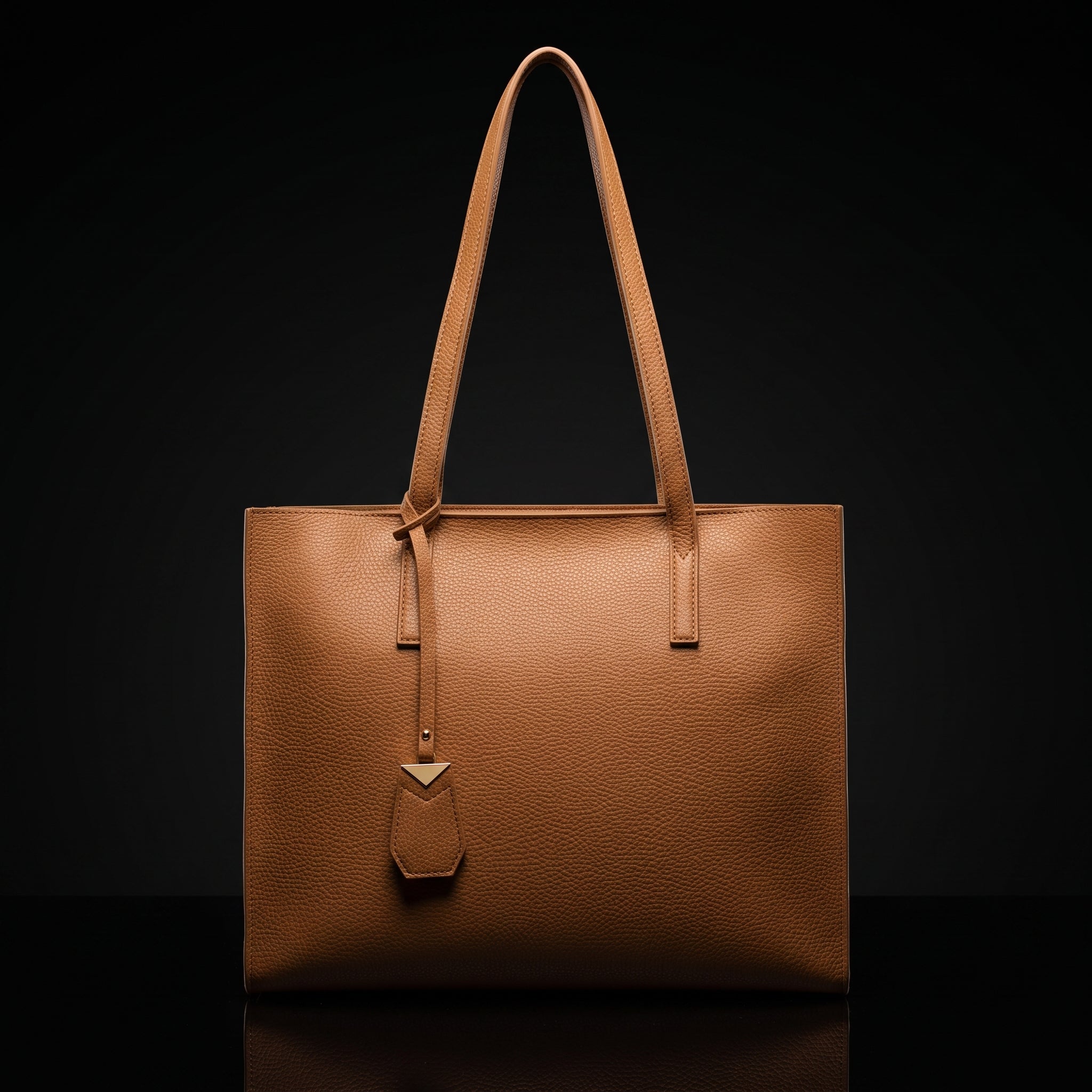 Women's Large Tote Bag - Soft Faux Leather Shoulder Handbag with Zipper