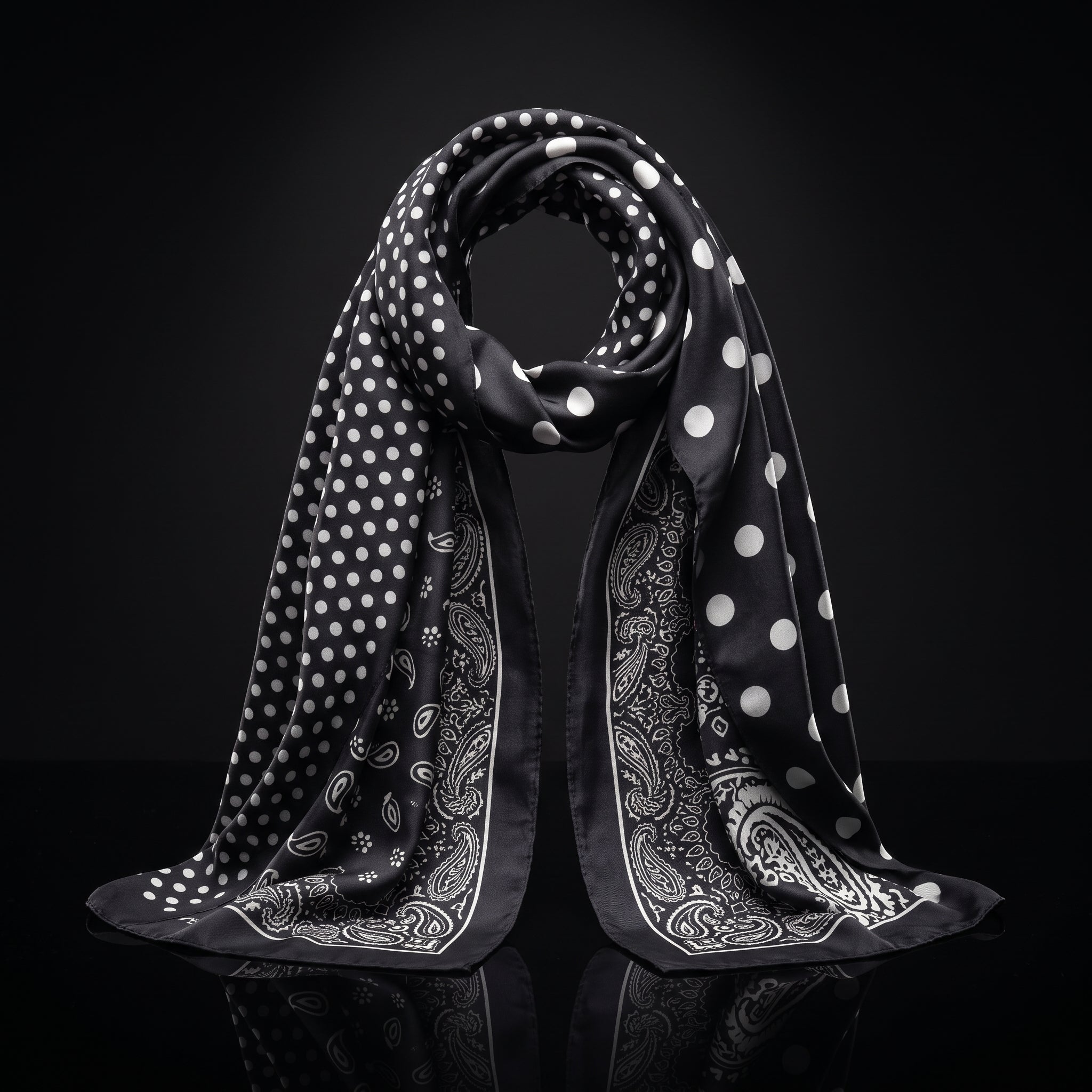 Trillion London® Spring Collection Designer Silk Scarf - Blue Floral