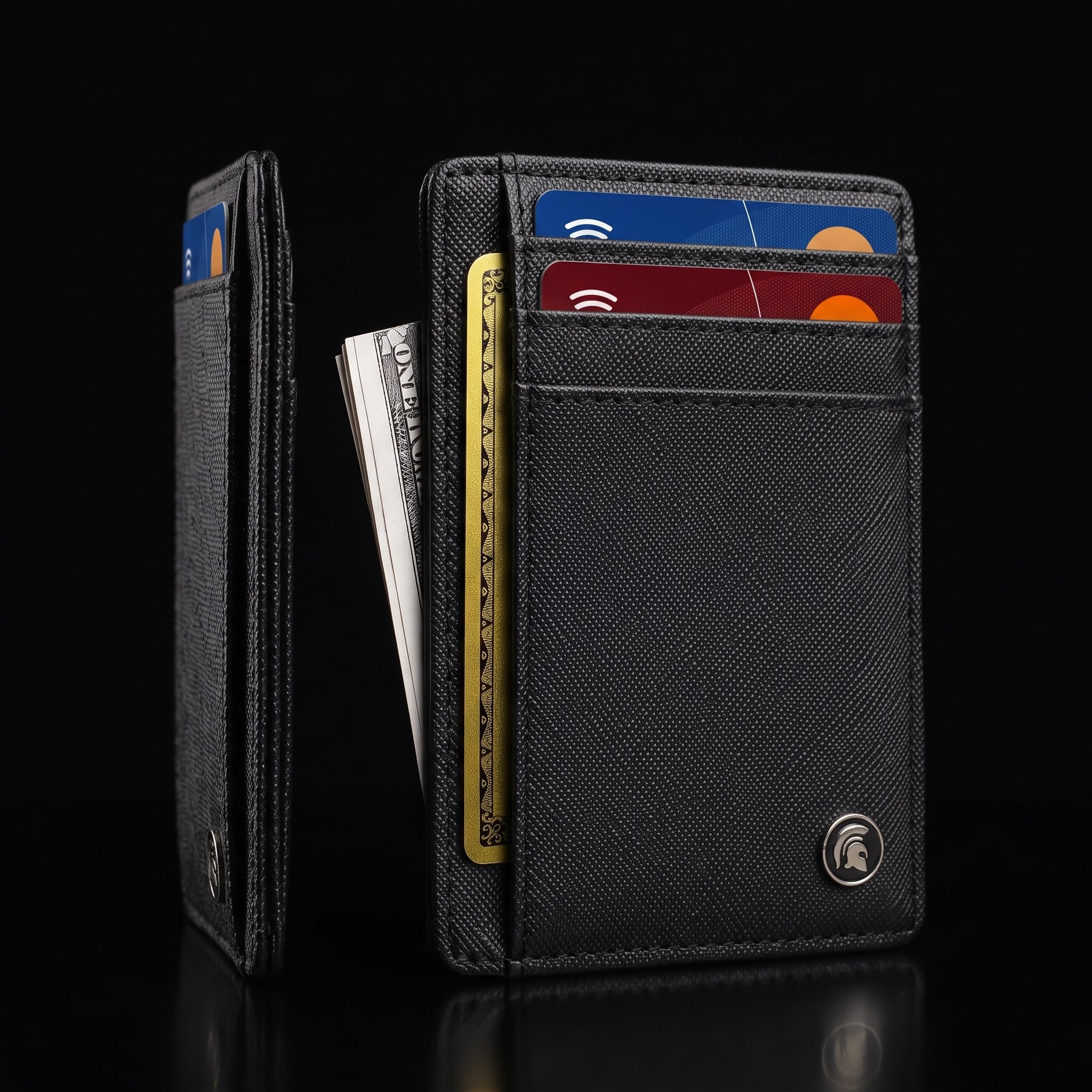 POWR Men's Slim RFID Blocking Wallet - Card Holder for 7 Cards