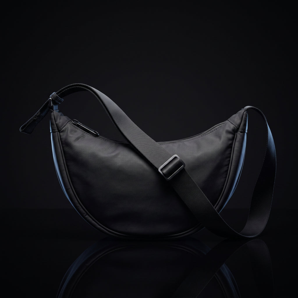 Aucuu Crescent Bag - Nylon Dumpling Hobo Crossbody Bag for Women