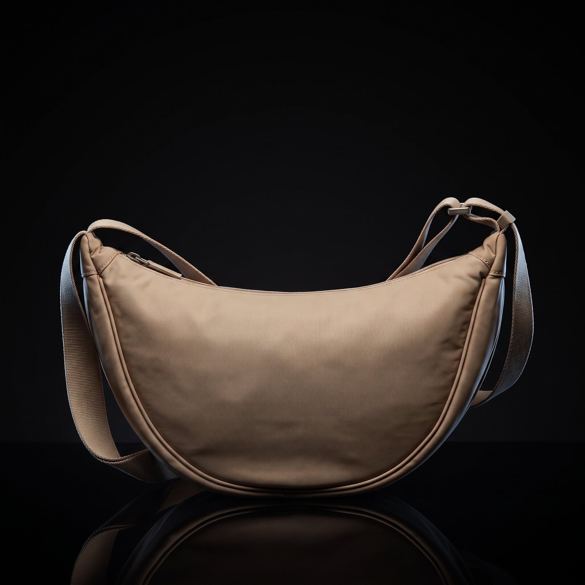 Aucuu Crescent Bag - Nylon Dumpling Hobo Crossbody Bag for Women