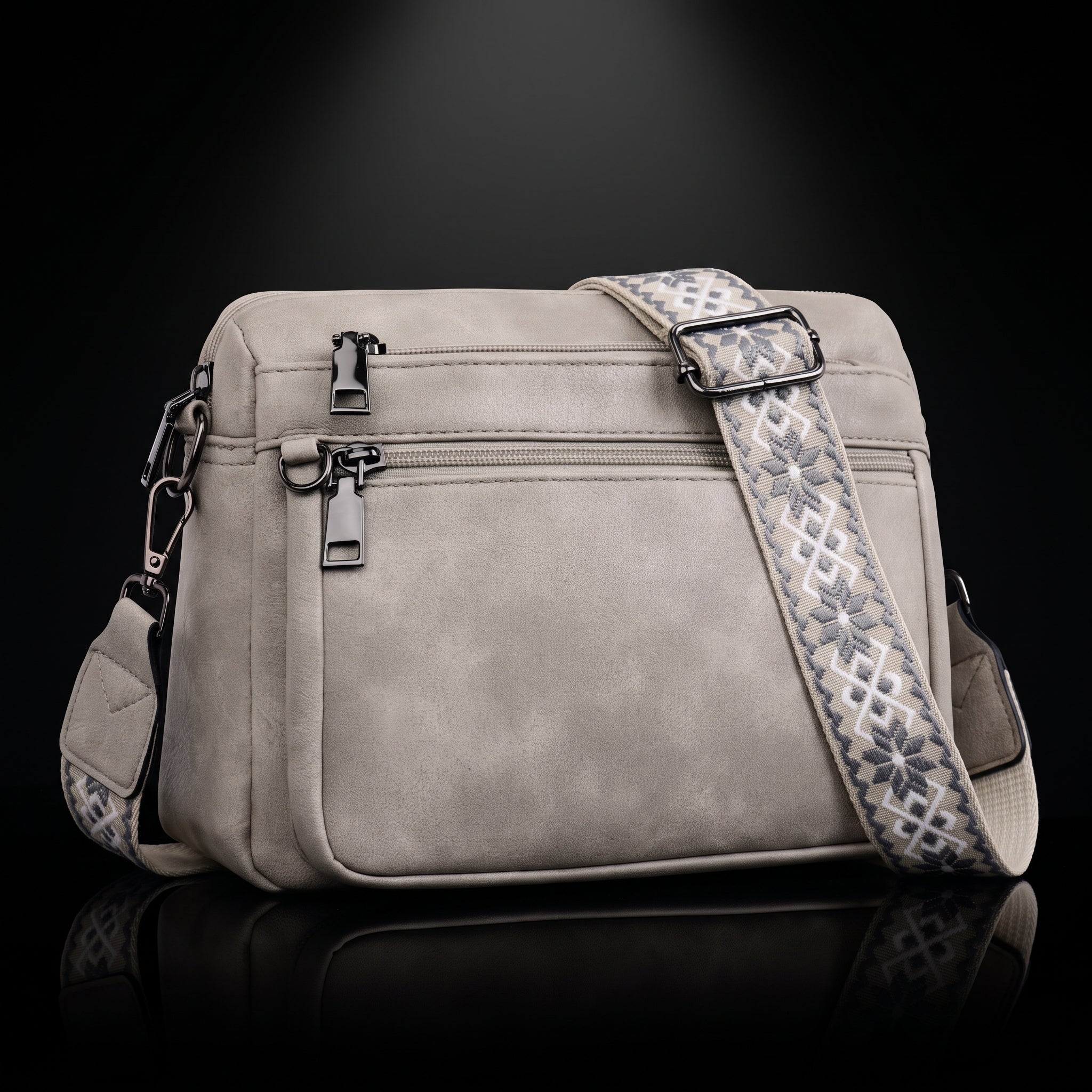 MUIIKOLA Crossbody Bag - Vegan Leather Shoulder Handbag with Built-In Wallet