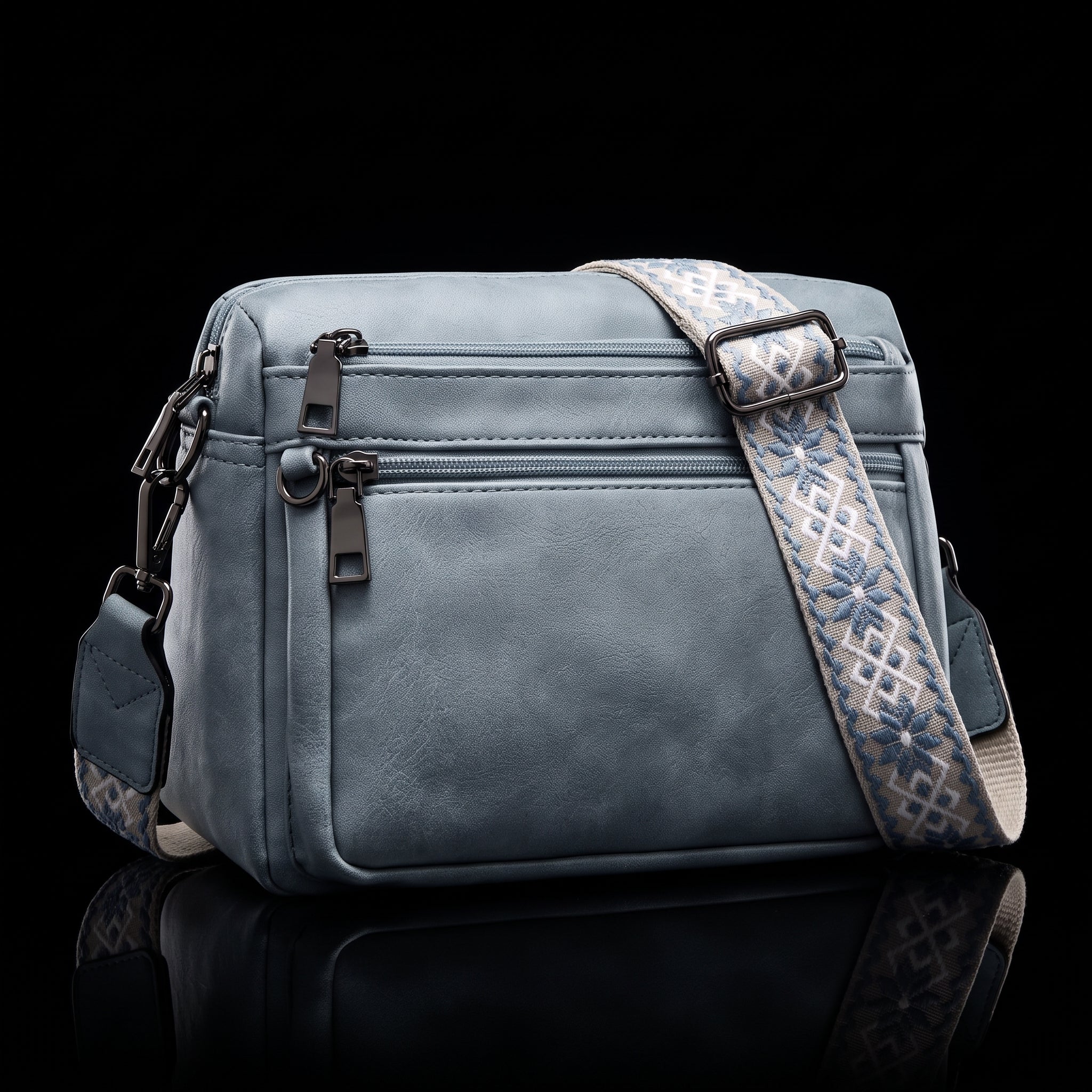 MUIIKOLA Crossbody Bag - Vegan Leather Shoulder Handbag with Built-In Wallet