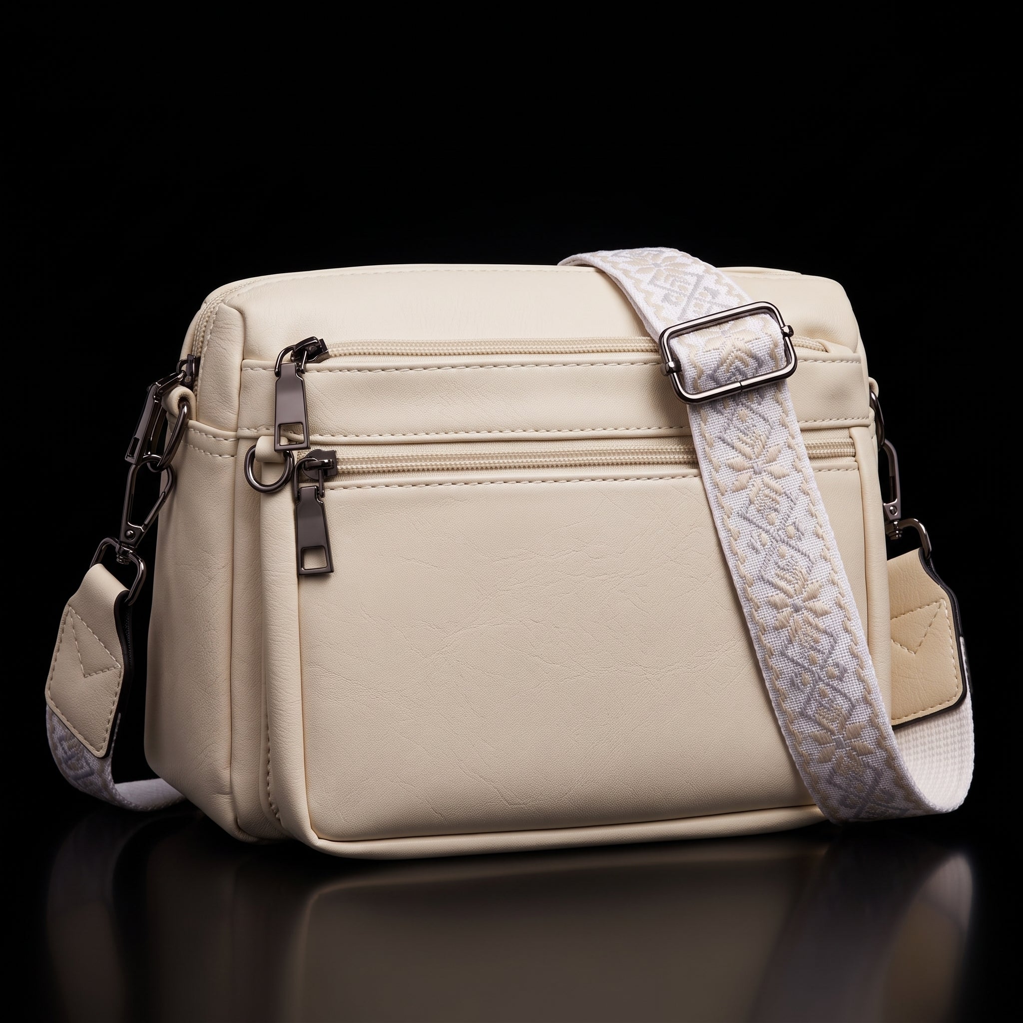 MUIIKOLA Crossbody Bag - Vegan Leather Shoulder Handbag with Built-In Wallet