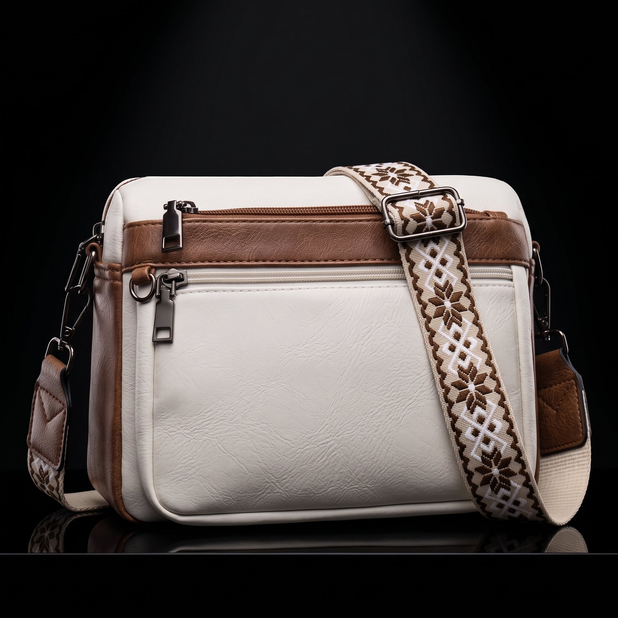 MUIIKOLA Crossbody Bag - Vegan Leather Shoulder Handbag with Built-In Wallet