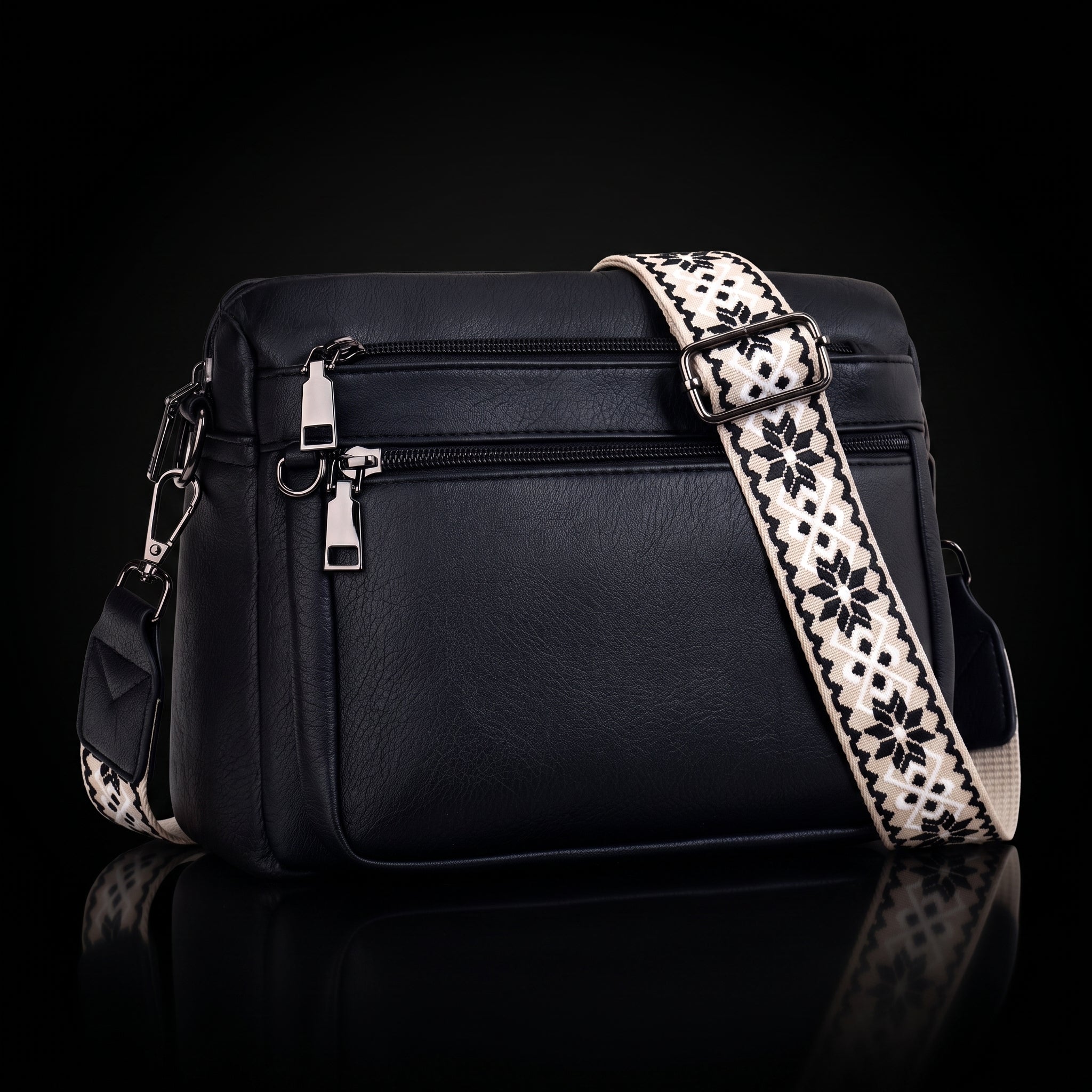 MUIIKOLA Crossbody Bag - Vegan Leather Shoulder Handbag with Built-In Wallet