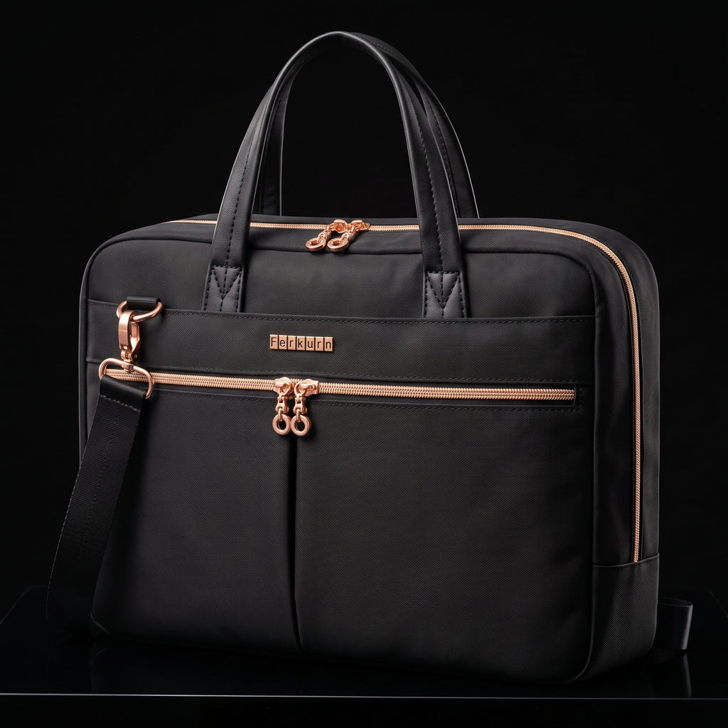 Ferkurn 17-17.3 Inch Laptop Bag Case - Slim Briefcase for Women & Men