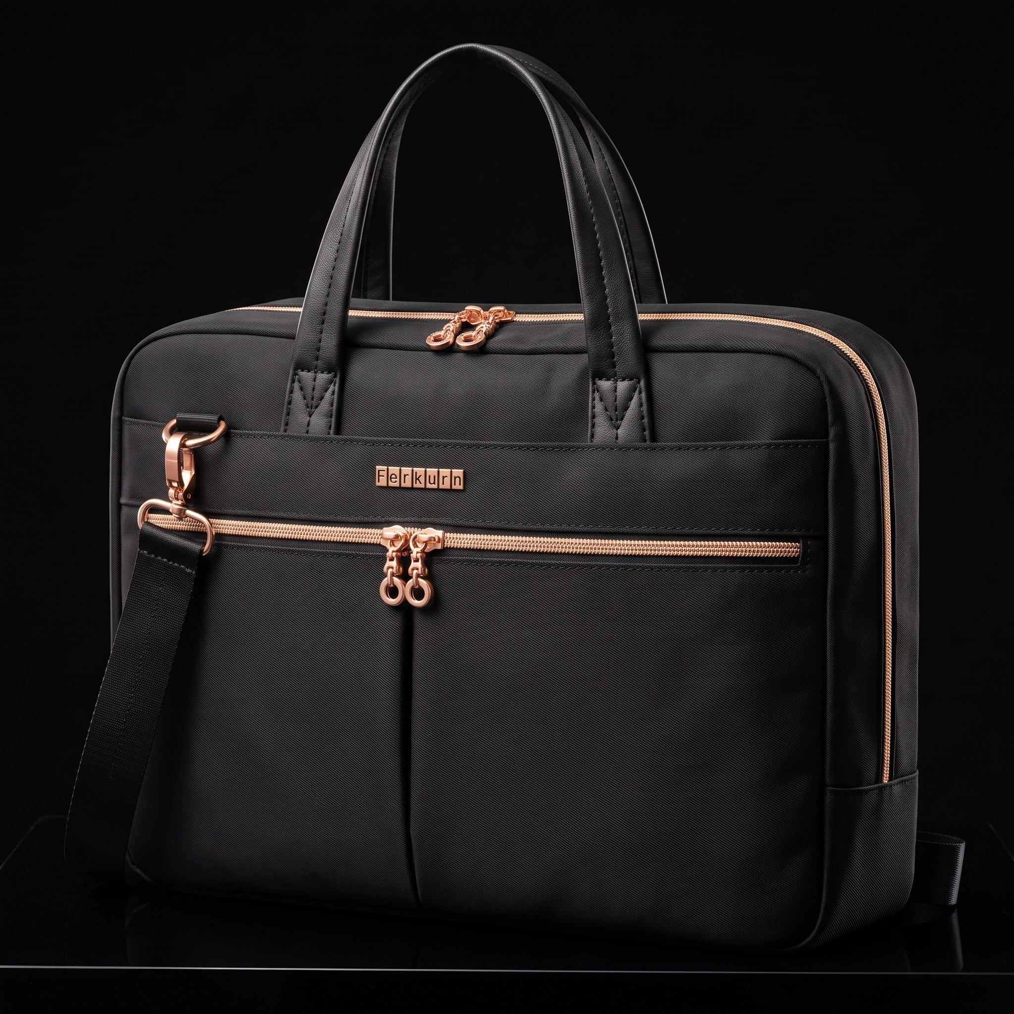 Ferkurn 17-17.3 Inch Laptop Bag Case - Slim Briefcase for Women & Men