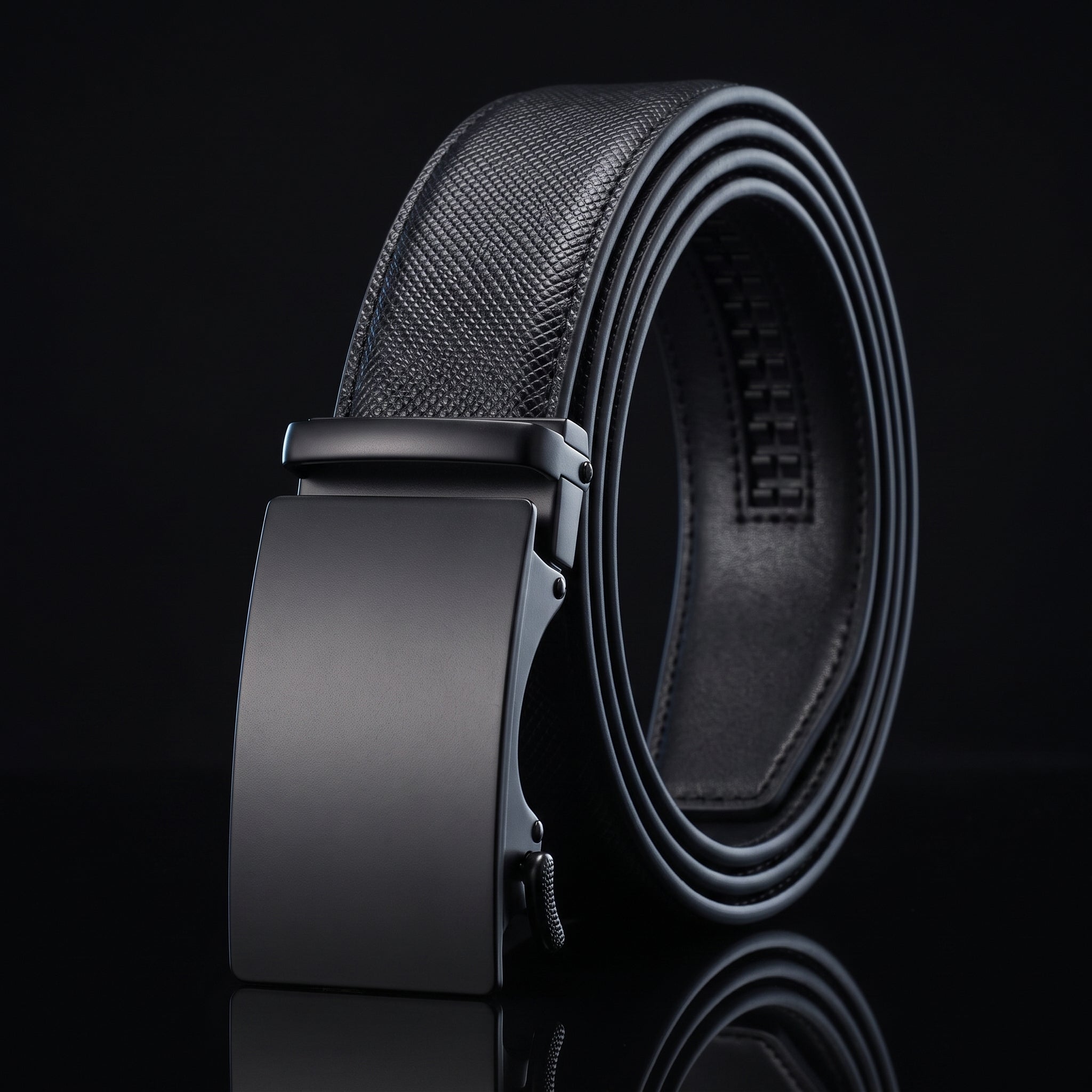 CHAOREN Ratchet Belt for Men - Genuine Leather, 32-38" Waist Adjustable