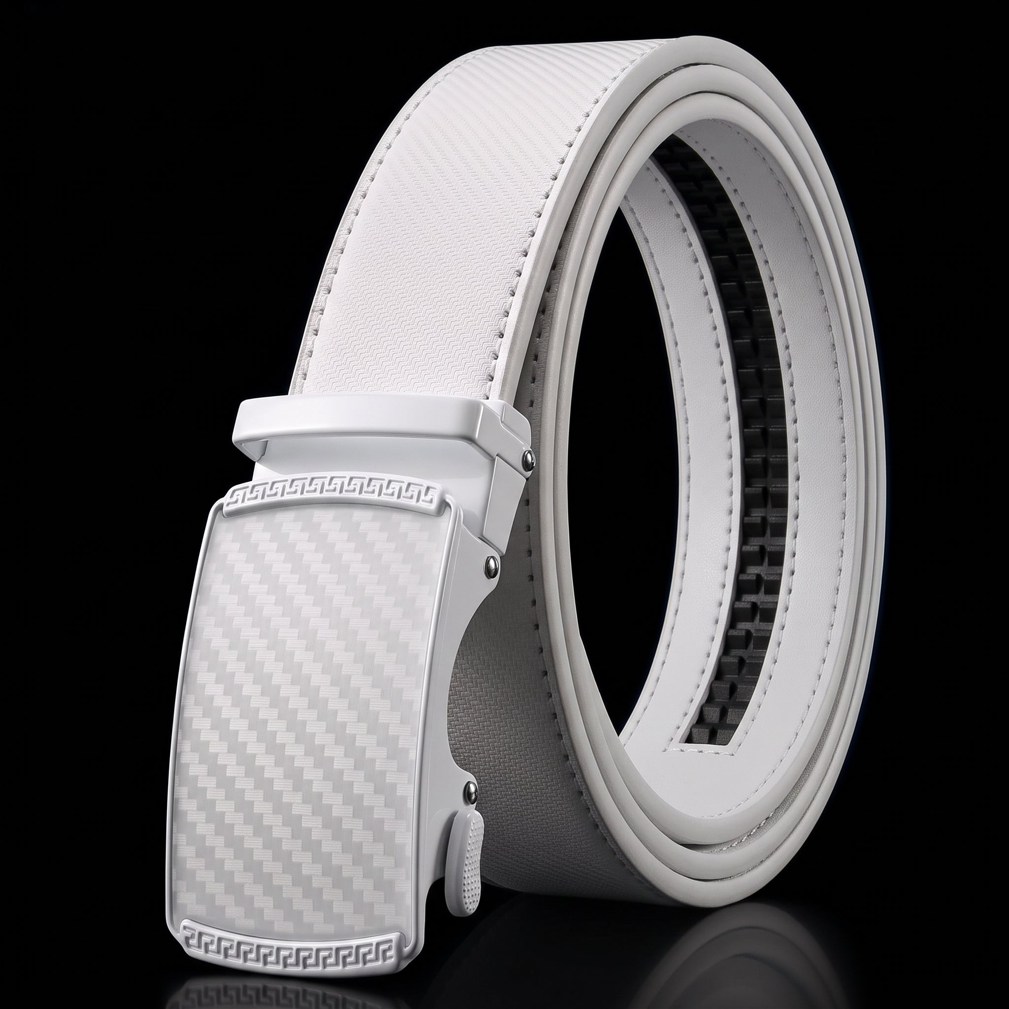 CHAOREN Ratchet Belt for Men - Genuine Leather, 32-38" Waist Adjustable