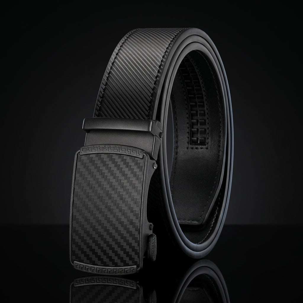 CHAOREN Ratchet Belt for Men - Genuine Leather, 32-38" Waist Adjustable