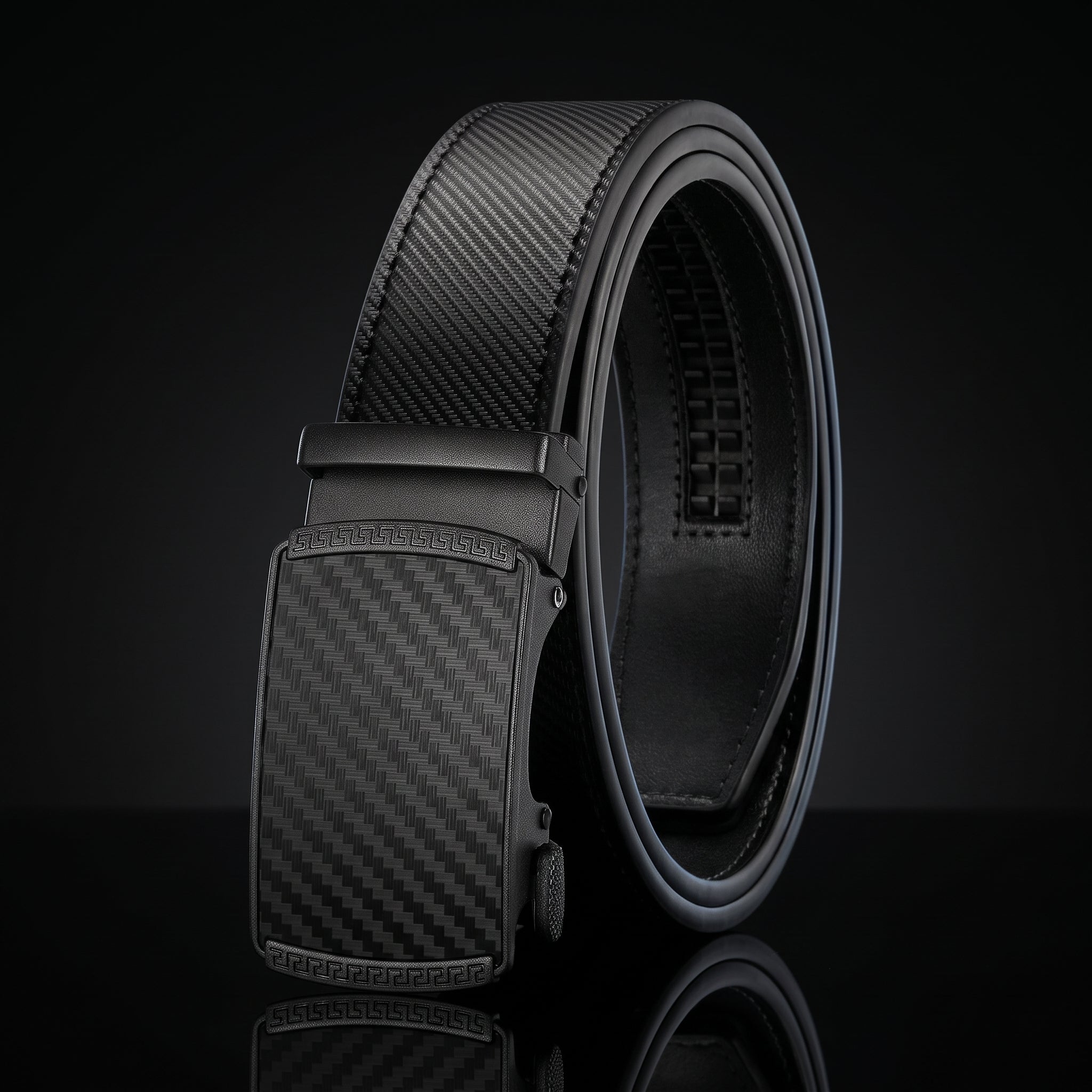 CHAOREN Ratchet Belt for Men - Genuine Leather, 32-38" Waist Adjustable