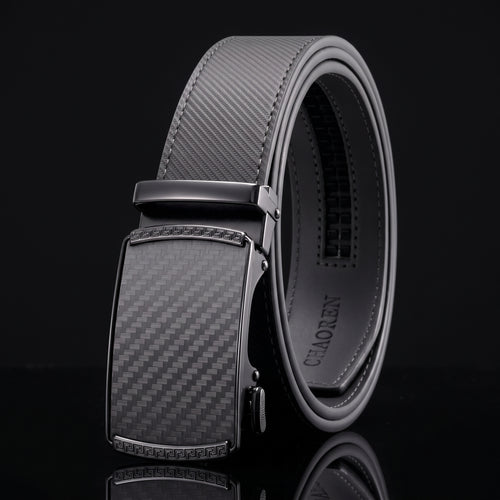 CHAOREN Ratchet Belt for Men - Genuine Leather, 32-38" Waist Adjustable