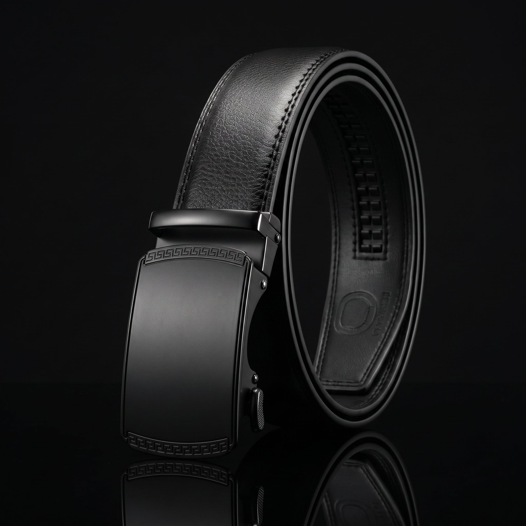 CHAOREN Ratchet Belt for Men - Genuine Leather, 32-38" Waist Adjustable