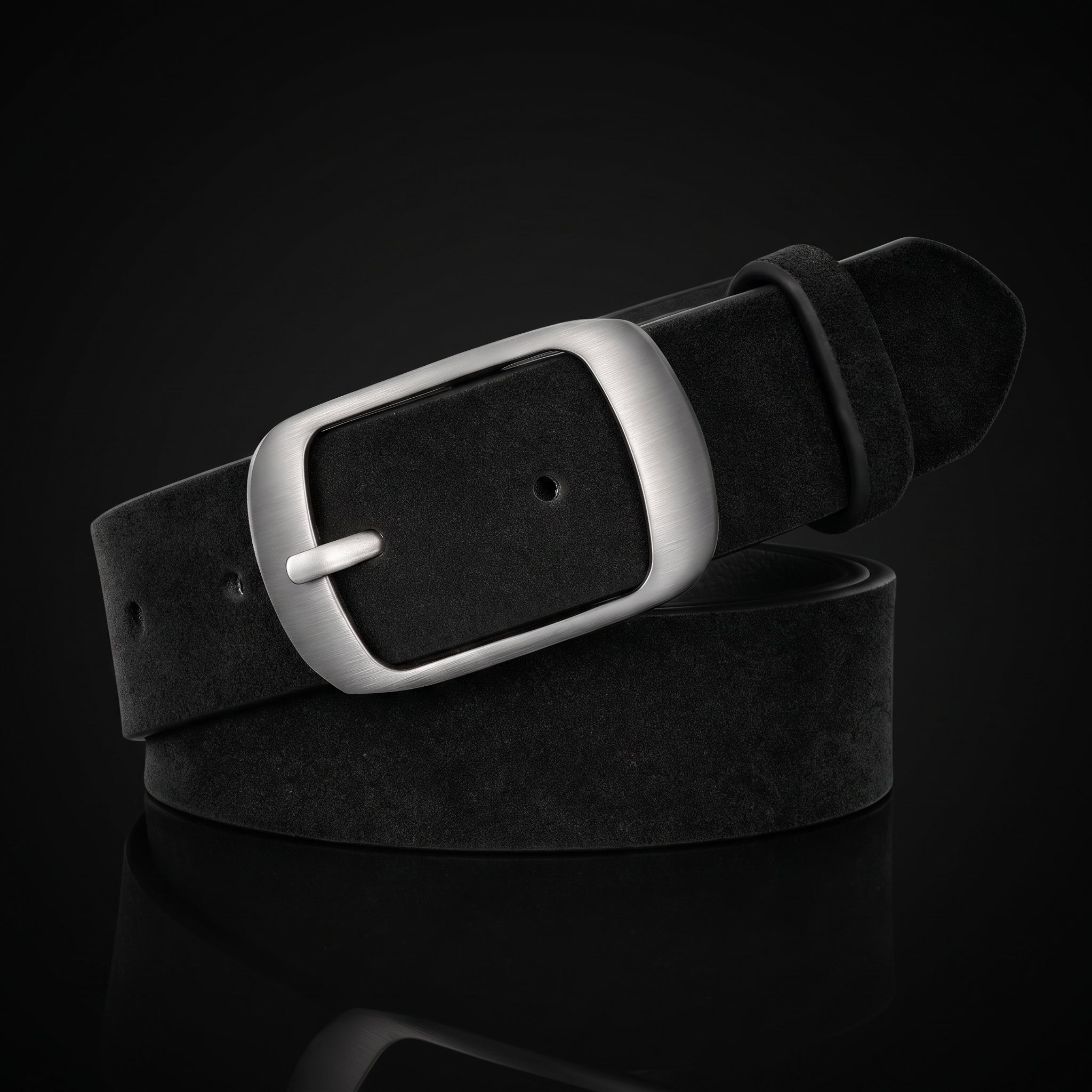 SUOSDEY Women's Leather Belt - Retro Metal Pin Buckle Waist Belt