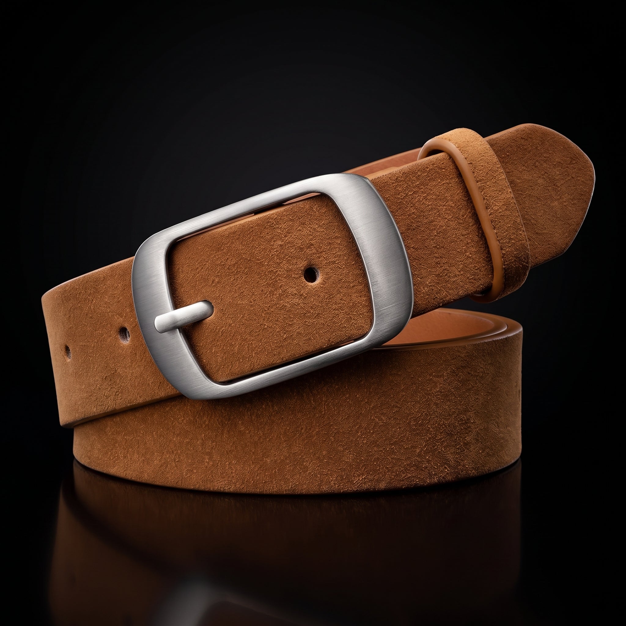 SUOSDEY Women's Leather Belt - Retro Metal Pin Buckle Waist Belt