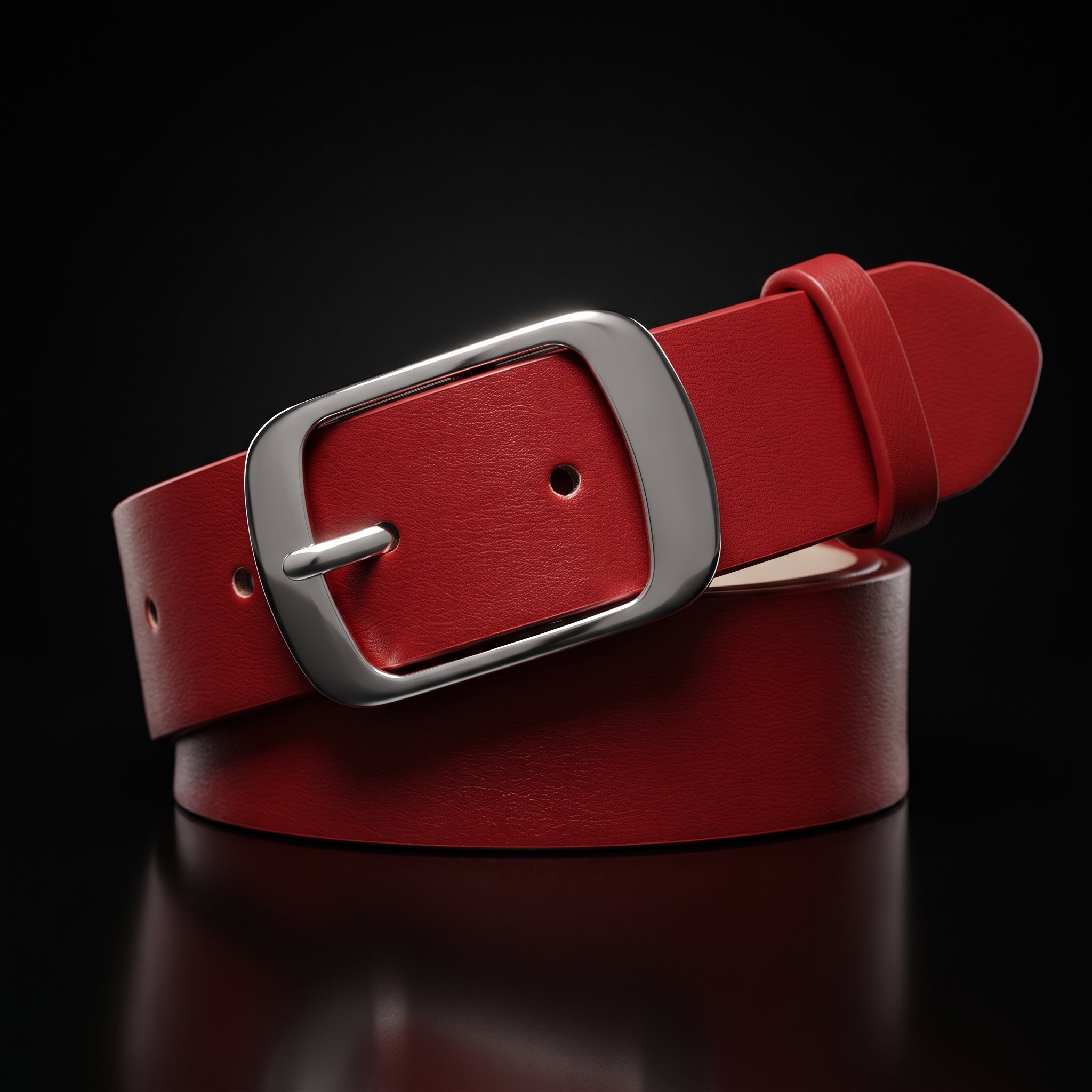 SUOSDEY Women's Leather Belt - Retro Metal Pin Buckle Waist Belt