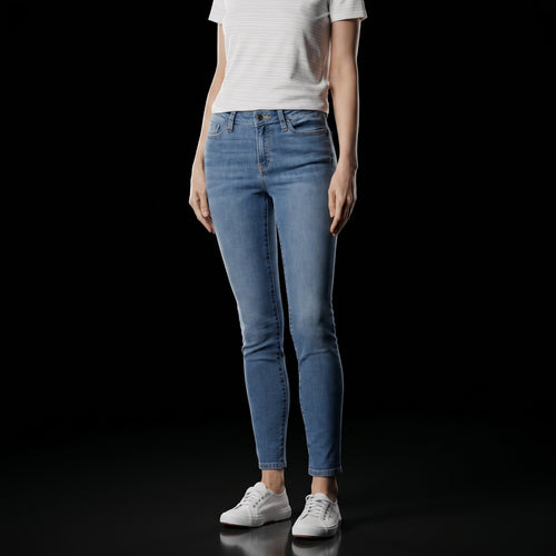 Amazon Essentials Women's Mid-Rise Stretchy Skinny Jeans