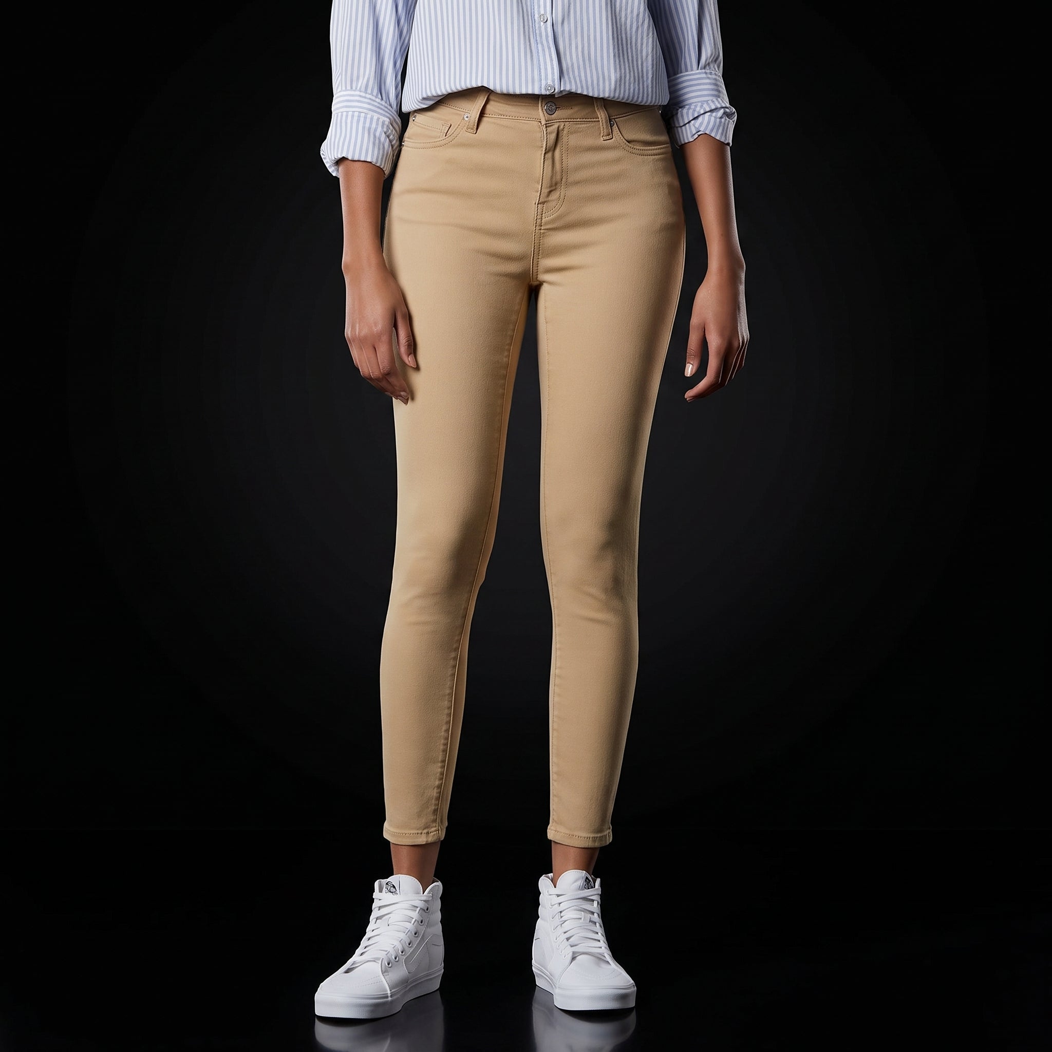Amazon Essentials Women's Mid-Rise Stretchy Skinny Jeans