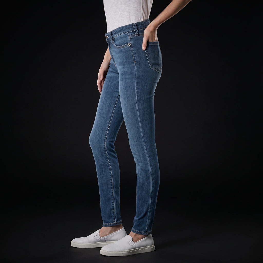 Amazon Essentials Women's Mid-Rise Stretchy Skinny Jeans