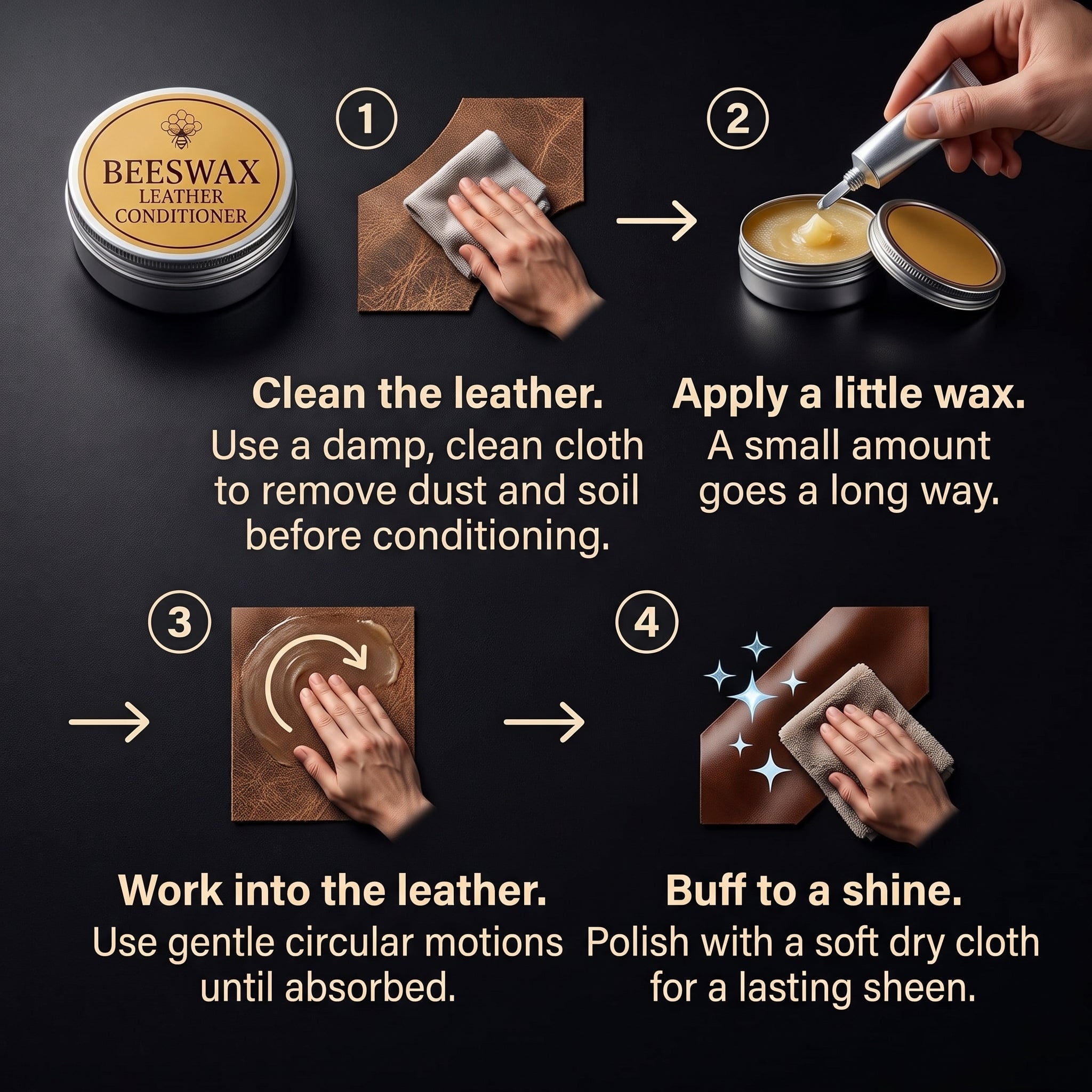Rhoose Point Remedies Beeswax Leather Conditioner & Restorer