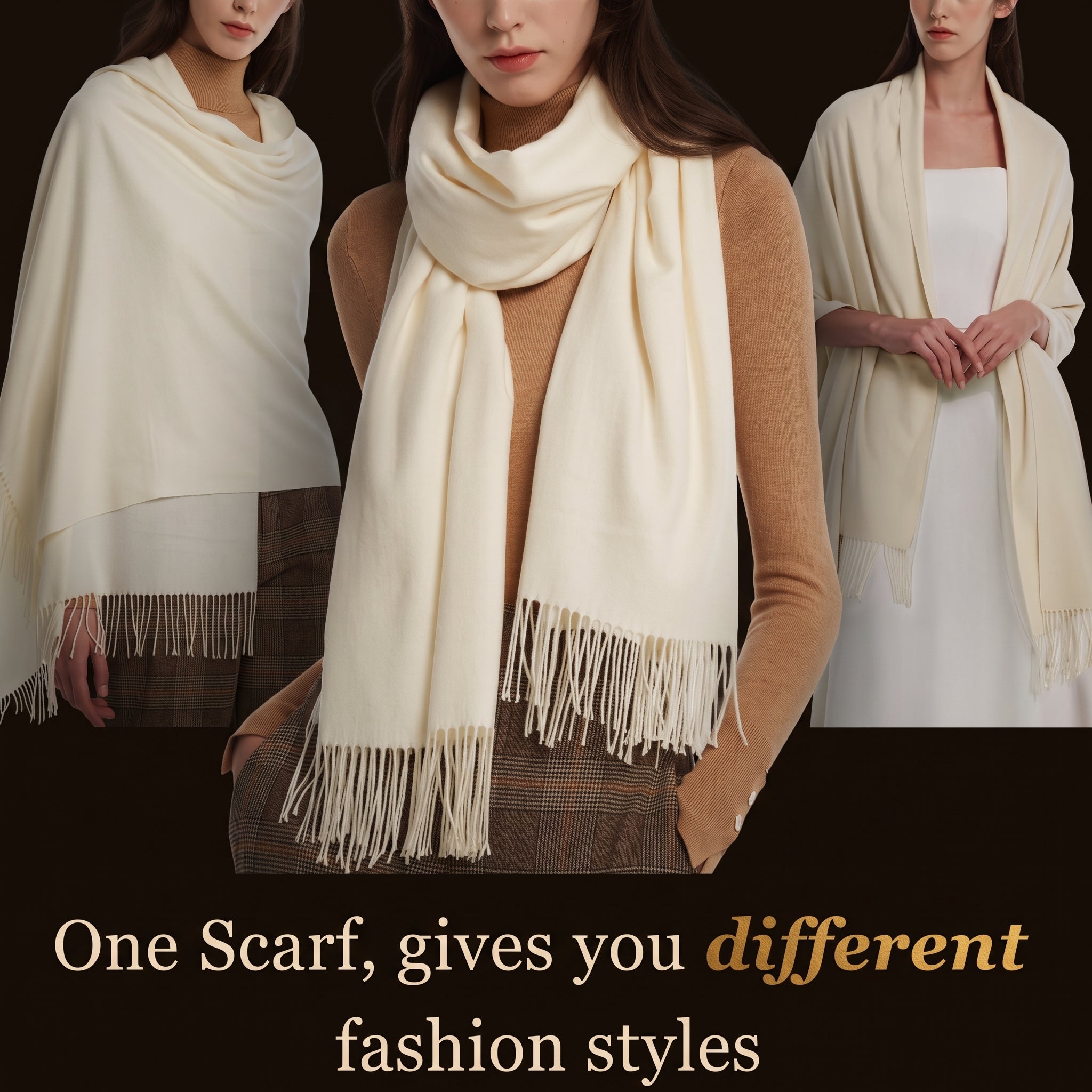 FURTALK Pashmina Shawl Wrap - Evening Dress, Wedding & Bridesmaid Scarf