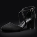 Greatonu Women's Court Shoes - Mid Heel Ankle Strap Party Pumps